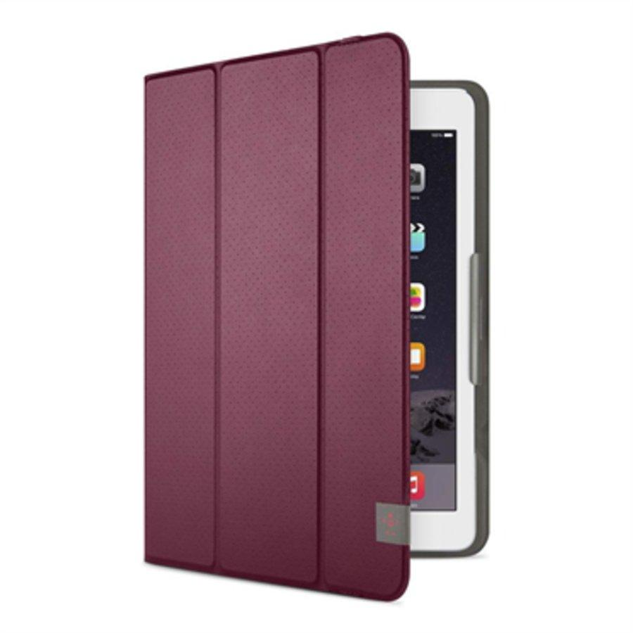 Funda para iPad Air 2, Galaxy Tab A y S2 - Belkin folio Tri-fold, granate