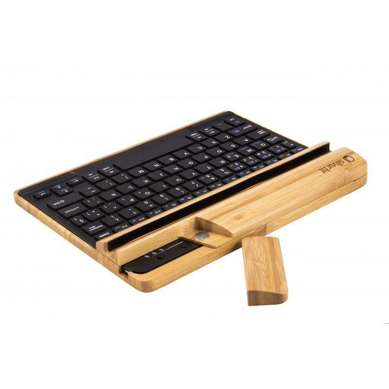 Teclado Multi dispositivo - Silver HT Bamboo Multidevice, Bluetooth