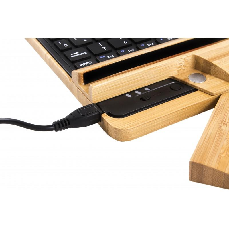 Teclado Multi dispositivo - Silver HT Bamboo Multidevice, Bluetooth