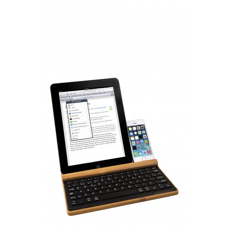 Teclado Multi dispositivo - Silver HT Bamboo Multidevice, Bluetooth