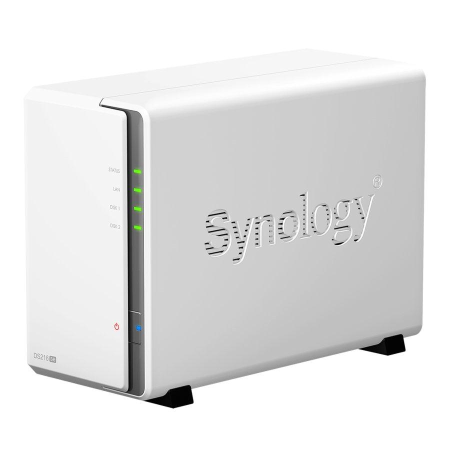 Servidor NAS - DS216SE Synology, 2 bahías, blanco