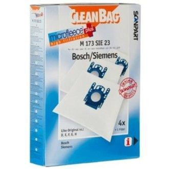 Una caja de bolsas para aspiradora Clean Bag microfleece plus de alta filtración.