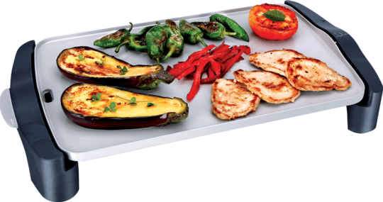 Plancha de Asar - Jata GR556 Potencia 2500W, Recubrimiento cerámico, Superficie 46cm x 28cm