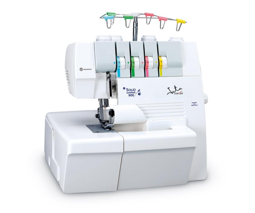 De Coser Jata ol900 remalladora overlock hasta 4 hilos 1 2 agujas cortado lateral con pedal juego completo