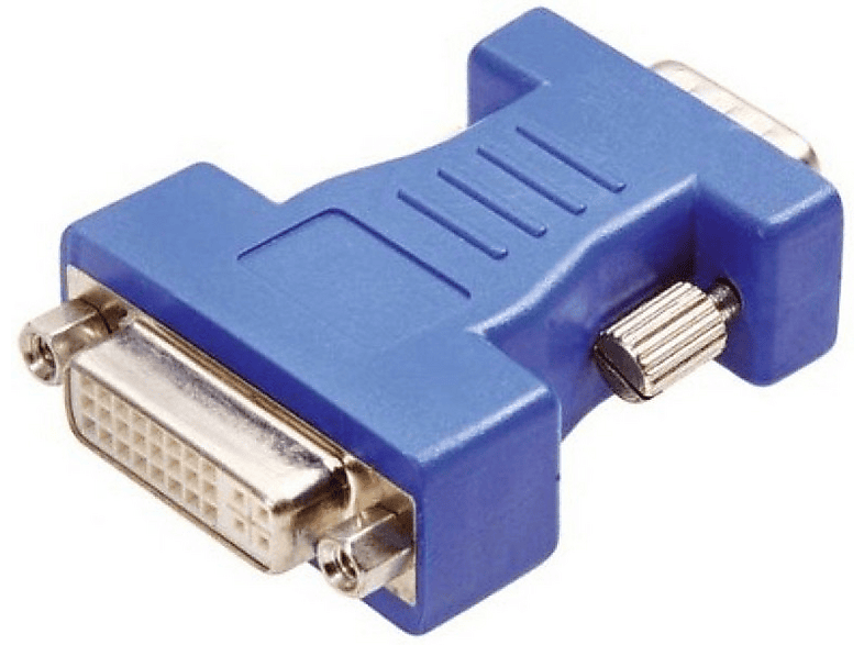 Vivanco DVI compact adapter DVI-I 15 pol. HD Azul adaptador de cable ...