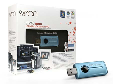 Capturadora de vídeo - Sveon STV40 720p, USB 2.0, Portátil