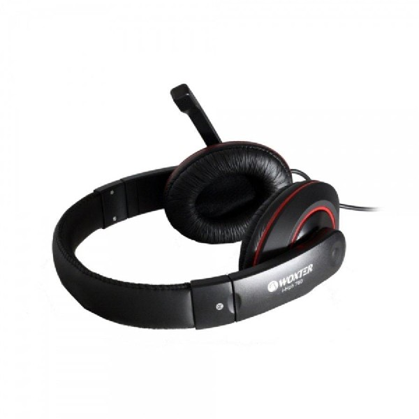 Auriculares con micro - Woxter I Headphone PC 780, negro, cascos acolchados