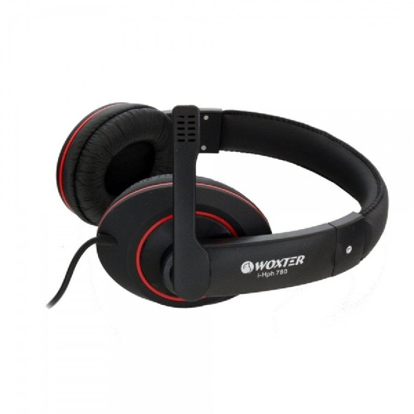 Auriculares con micro - Woxter I Headphone PC 780, negro, cascos acolchados