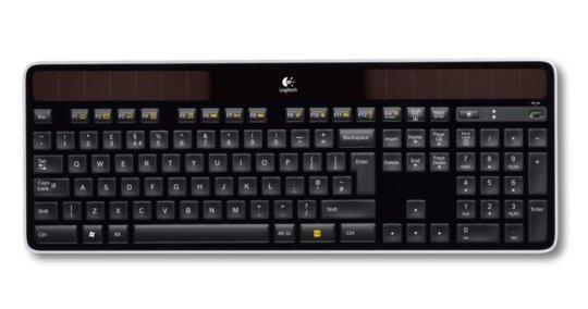 Teclado inalámbrico - Logitech Wireless Solar Keyboard K750, alimentación por energia solar