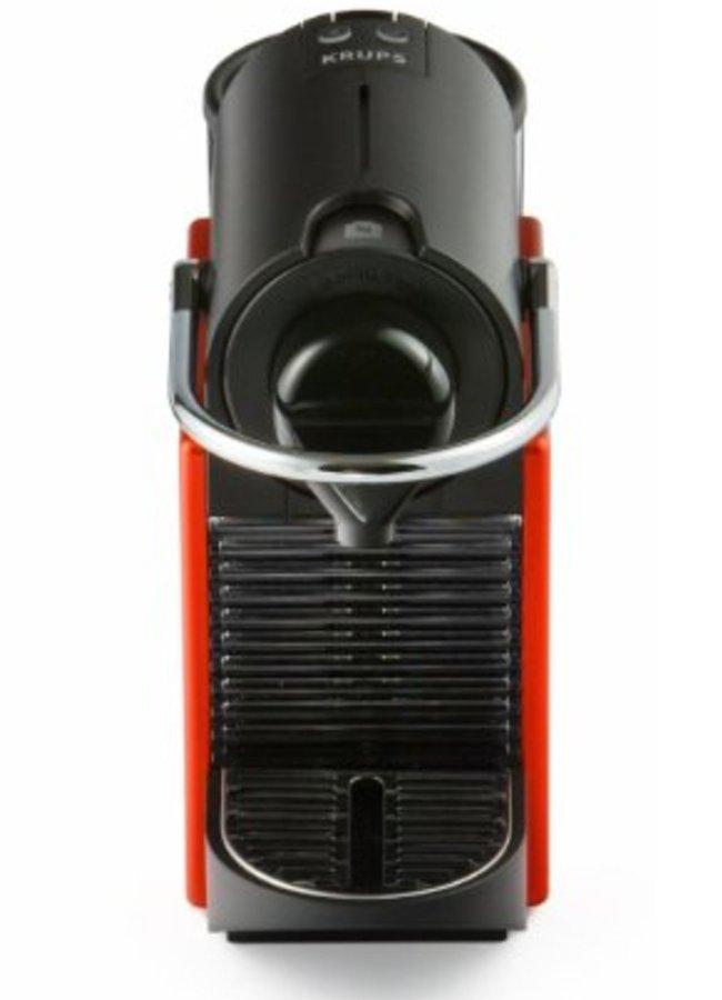 Cafetera de cápsulas - Nespresso Krups XN3006 PIXIE Presión de 19 bares, Automática, Roja
