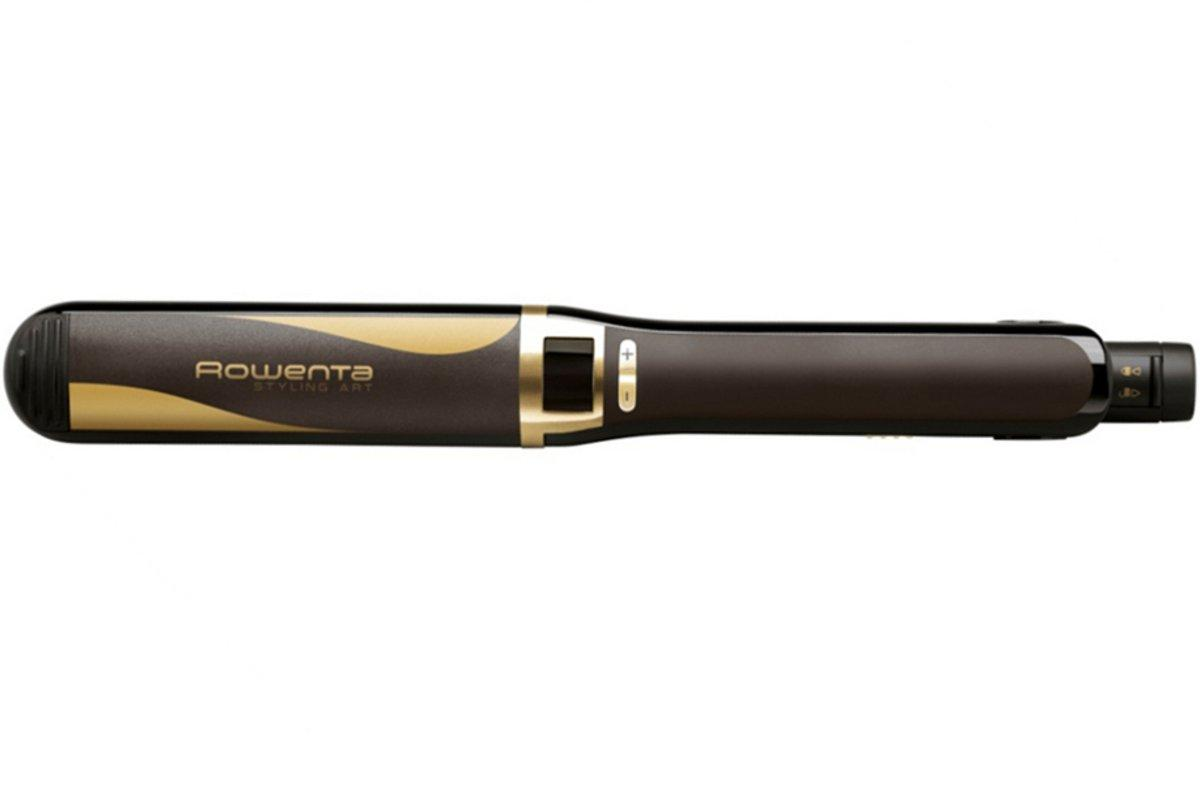 Plancha de Pelo - Rowenta CF7195 Revestimiento cerámico, Temperatura máxima 230º, Display LCD