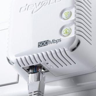 Adaptador PLC - Devolo DLAN 500 Starter Kit, WiFi N, 500Mbps