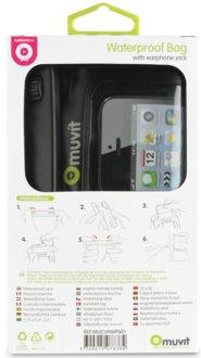 Funda acuática - Muvit MUCUNWP0001, Impermeable, Para smartphones de hasta 5"