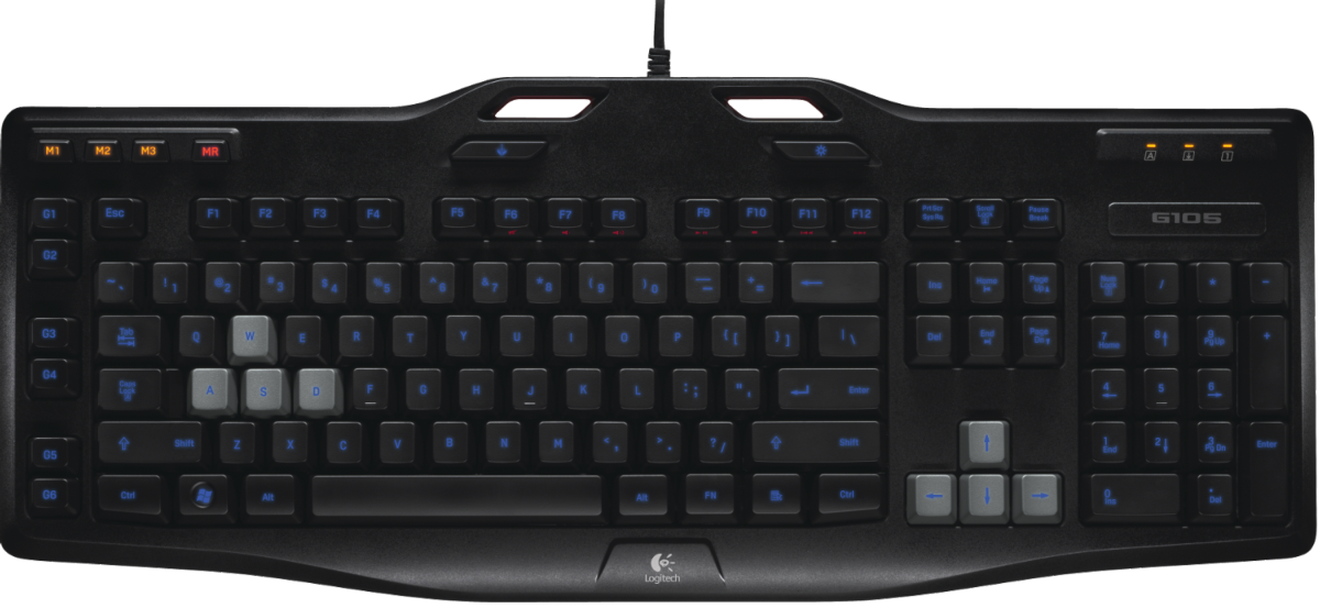 Teclado gaming - Logitech G105 Keyboard, retroiluminación y seis teclas programables