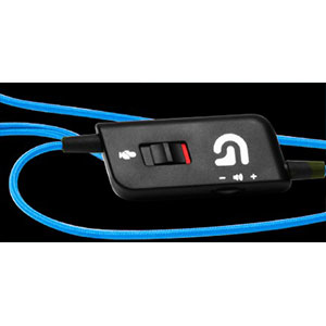 Auriculares gaming - Logitech G430, Sonido Dolby 7.1, Micrófono, Azul