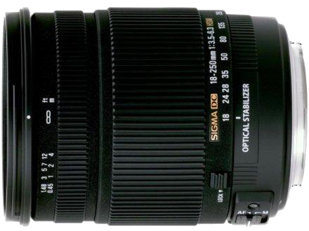 Objetivo - Sigma 18-250 mm, f/3.5-6.3 DC OS HSM Macro para Nikon
