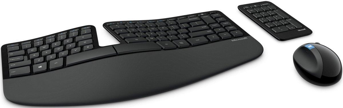 Pack Teclado + Ratón - Microsoft Sculpt Ergonomic Desktop, USB