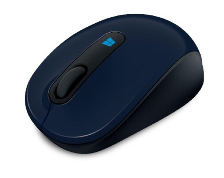 Ratón inalámbrico - Microsoft Sculpt Mobile Mouse, USB, BlueTrack, color azul