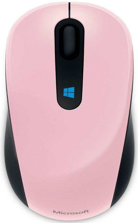 Ratón inalámbrico - Microsoft Sculpt Mobile Mouse, USB, BlueTrack, color rosa