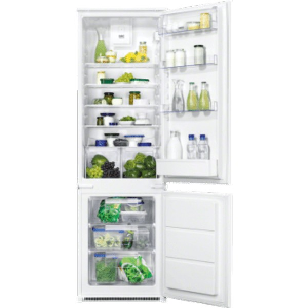 Frigorífico combi - ZANUSSI ZBB 28465 SA , Blanco, 177cm, Control electrónico interno