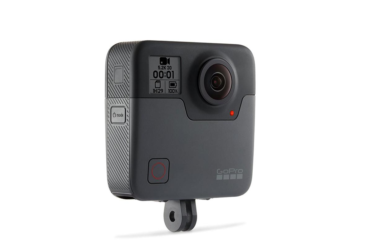Cámara deportiva - GoPro Fusion, Vídeo 5.2K, VR, 360º, 30 fps, 18 MP, WiFi, Bluetooth