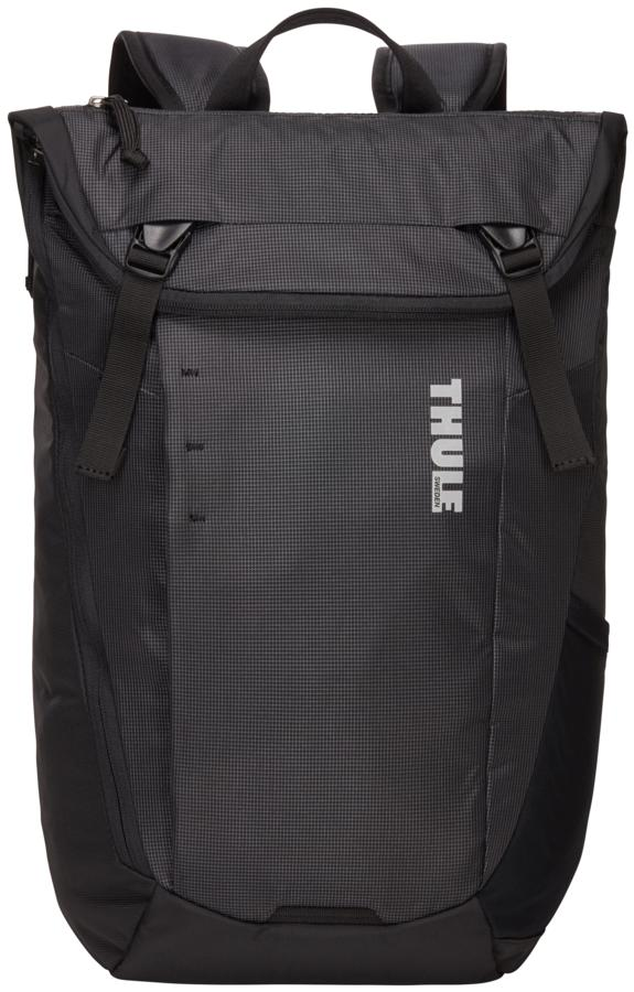 Mochila para portatil - Thule EnRoute BackPack 20L, Hasta 15", Nylon y poliéster, Negro