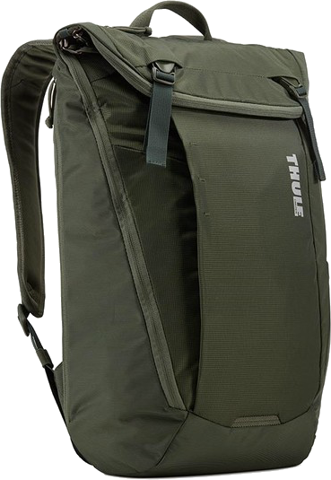 Mochila para portatil - Thule EnRoute BackPack 20L, Hasta 15", Nylon y poliéster, Dark Forest