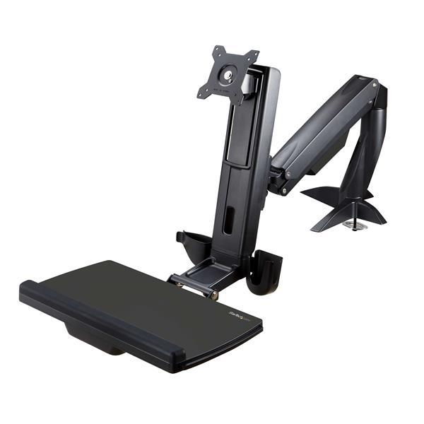 Soporte Pie Sentado - StarTech.com ARMSTSCP1 Brazo Soporte de Pie y Sentado VESA de Monitor hasta 24