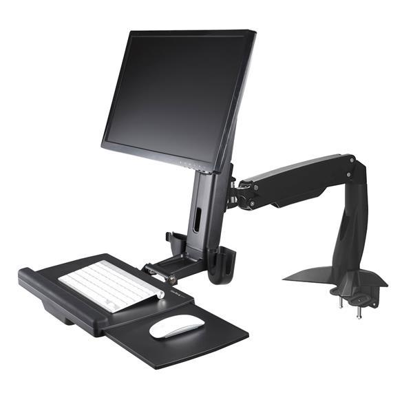Soporte Pie Sentado - StarTech.com ARMSTSCP1 Brazo Soporte de Pie y Sentado VESA de Monitor hasta 24