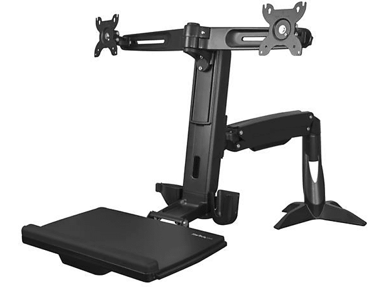 Soporte | StarTech.com ARMSTSCP2 Brazo de 2 Monitores hasta 24" Soporte VESA de Pie y Sentado