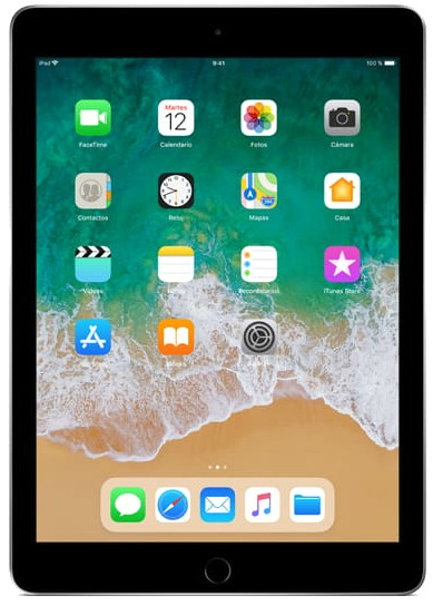 Apple iPad (2018), 128 GB, Gris espacial, WiFi, 9.7" Retina, 2 GB RAM, Chip A10 Fusion, iOS