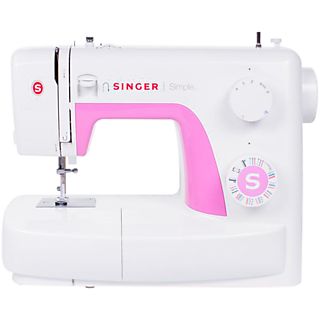 Máquina de coser - Singer Simple 3223, Brazo libre, Porta carrete horizontal, Blanco