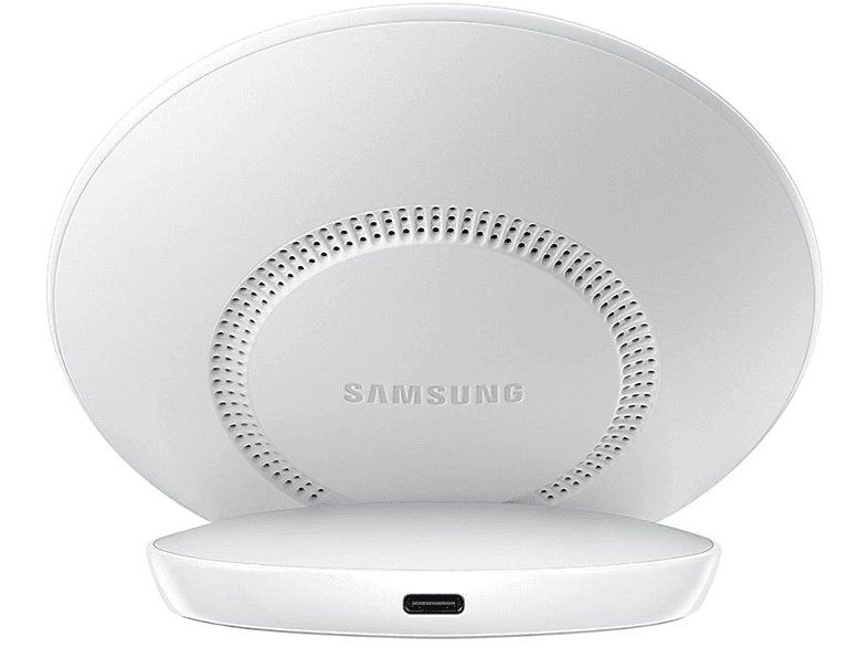Cargador - Samsung EP N5100T, Wireless, Inalámbrico, Carga rápida, Blanco