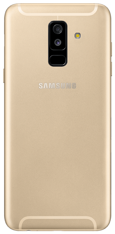 Móvil - Samsung Galaxy A6+, Dorado, 32 GB, 3 GB RAM, 6", Snapdragon 450, 3500 mAh, Android