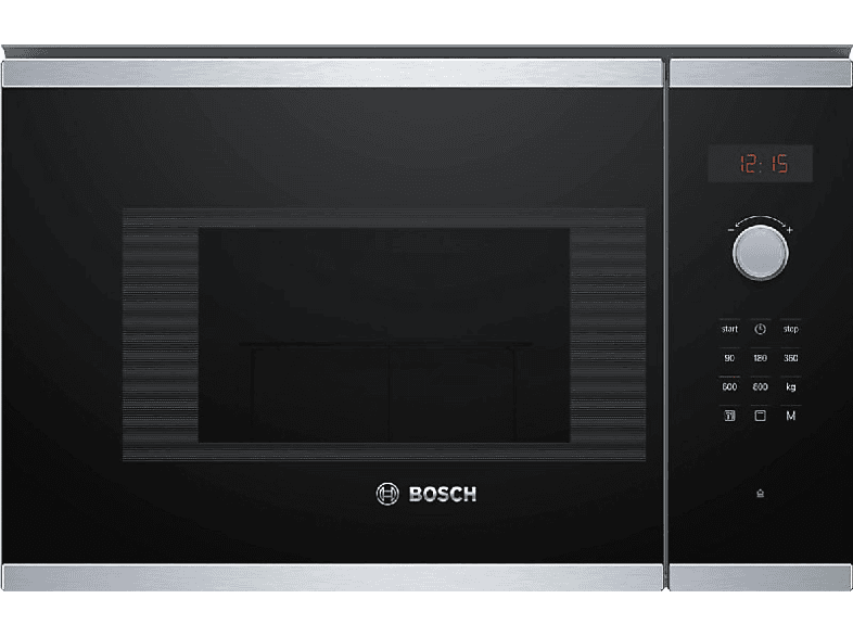 REACONDICIONADO Seminuevo Bueno Microondas - Bosch BEL523MS0, Integrable, 800W, 20 L, Acero inoxidable