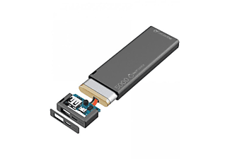 Batería externa - Cellular Line Free Slim 5000K, 5000mAh, Negro