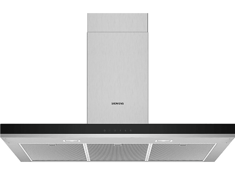 REACONDICIONADO Seminuevo Excelente Campana decorativa - Siemens LC96BHM50, 580 m³/h, 4 potencias, 90 cm, Inox