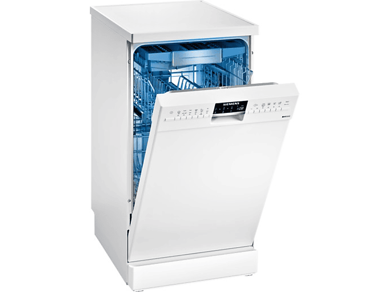 Lavavajillas Siemens Sr256w00te iq500 a++ 45cm blanco 10 servicios 3a bandeja 44db cubiertos 45 6 programas 44 clase 3 funciones especiales 3ª