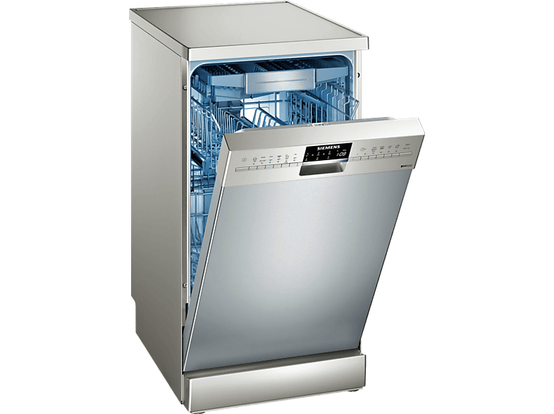 Lavavajillas - Siemens iQ500 SR256I00TE, 10 servicios, Libre instalación, 3 funciones especiales,