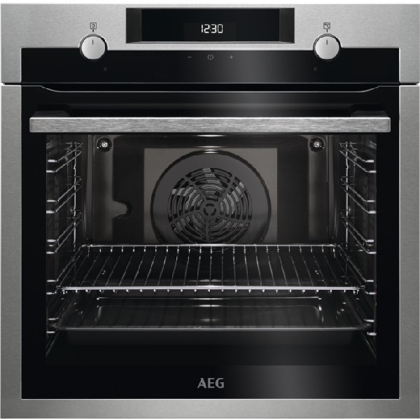 Horno - AEG BEE435111M, 72 l, Multifunción, 60 cm, Pantalla táctil, Clase A+, Inox Antihuellas