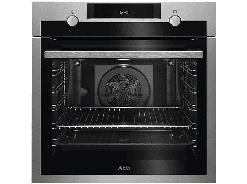 Horno  AEG BEE435111M, Multifunción, Limpieza por agua, 72 l, Pantalla  táctil, 60 cm, Inox