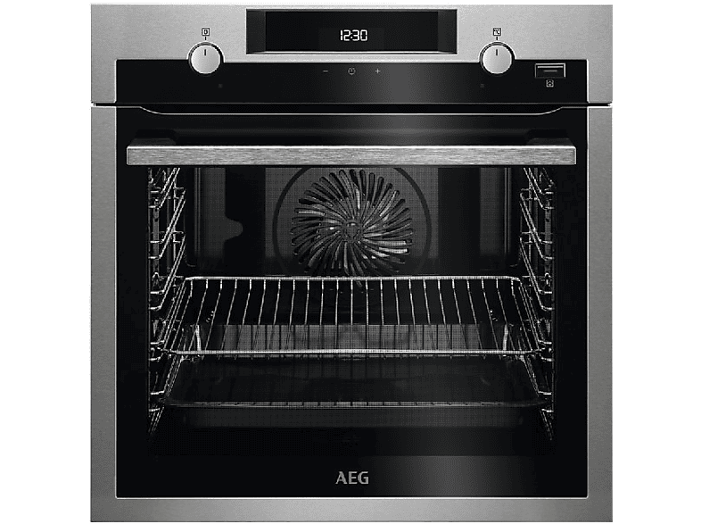 Horno - AEG BEE455120M, Multifunción, 71L, Aqua Clean, Función PlusSteam, Clase A+, Inox