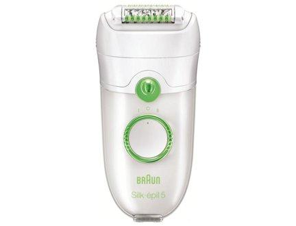 Depiladora - Braun XELLE 5580 WBOX Depilación de arranque con cabezal de masaje, Guante de frío