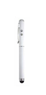 Lápiz óptico - Silver HT Executive Led Laser, en color blanco