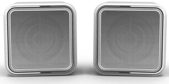 Altavoces para portátil - iLuv, compatible con PC y MAC, en color plata