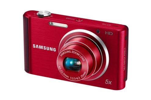 Cámara - Samsung ST-76 Roja, 16 Mp, HD