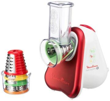 Rallador - Moulinex DJ755 FRESH EXPRESS PLUS Potencia 150W, Múltiples accesorios, Tamaño compacto