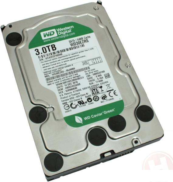 Disco duro 3 TB - WD Caviar Green interno, 5400 rpm y 3.5"