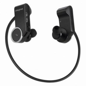 Auriculares deportivos inalámbricos - Creative WP 250, con tecnología Bluetooth y en color negro