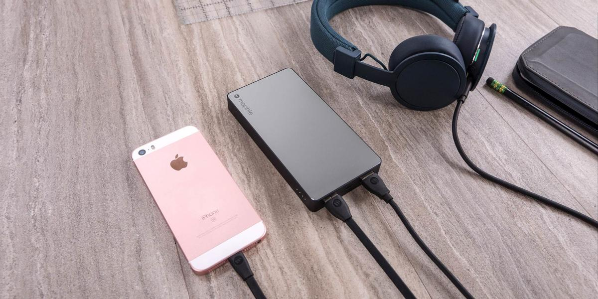 Powerbank - Mophie Powerstation, 6000 mAh, Micro-USB, Oro